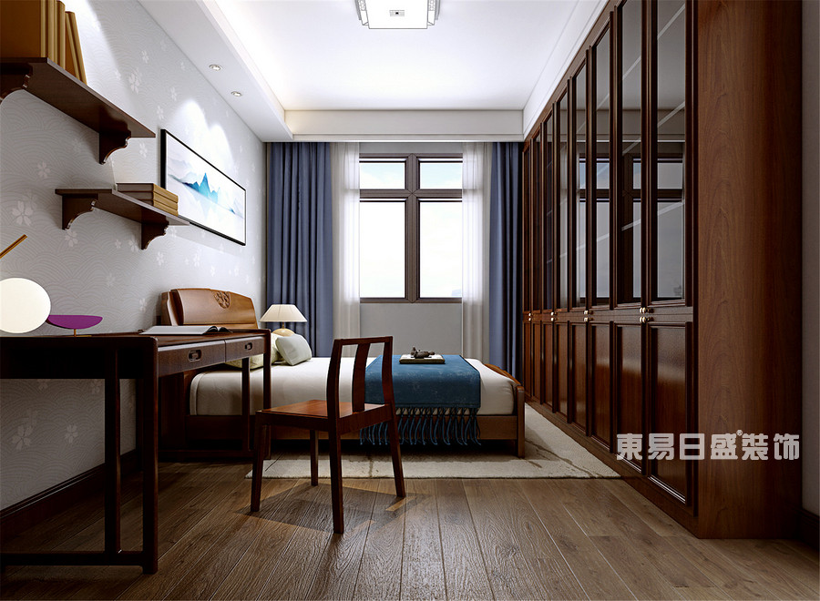 三居室-中式-卧室