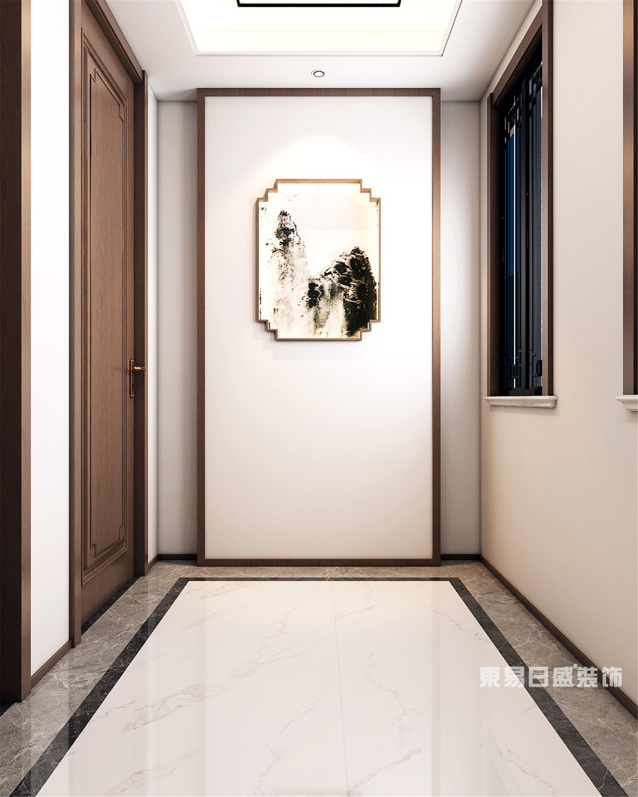 别墅-中式-走廊