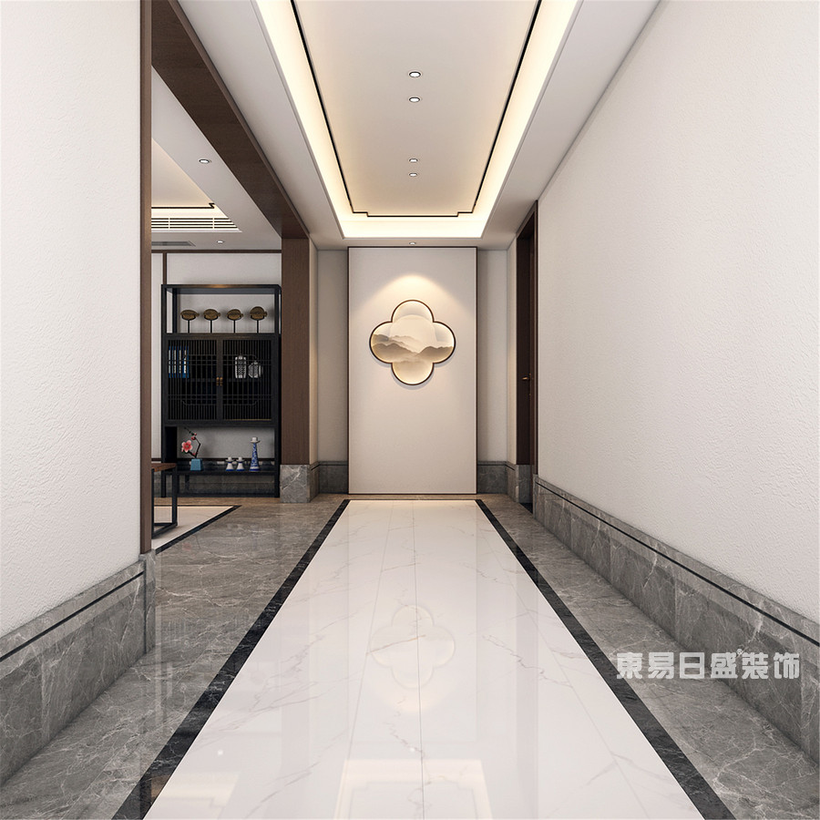 别墅-中式-走廊