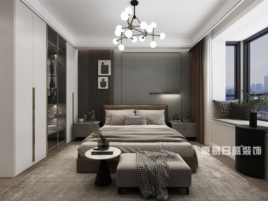 美域美家-140平米-卧室-现代简约-装修效果图