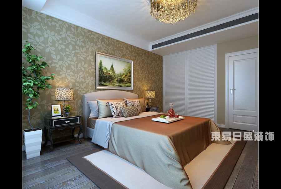 沂龙湾复式280平米-现代简约风格-卧室装修效果图