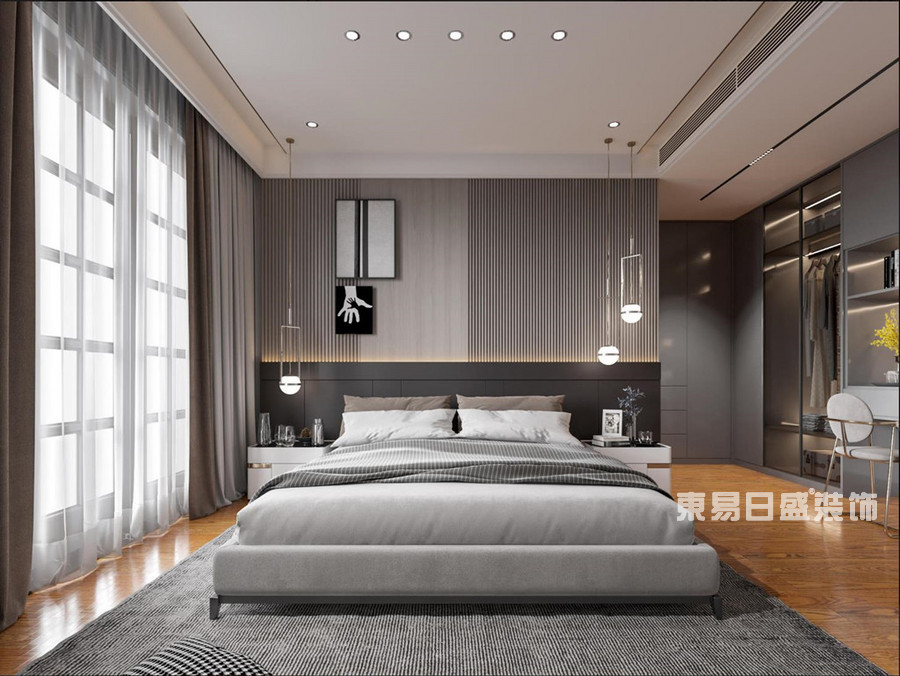 碧桂园-268平米-卧室-美式风格-装修效果图