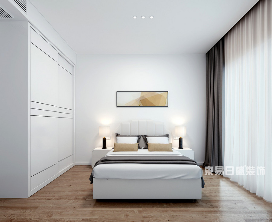 爱克首府-240平米-卧室-欧式现代混搭风格-装修效果图
