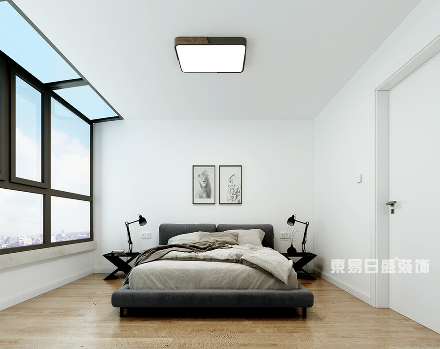 爱克首府-240平米-卧室-欧式现代混搭风格-装修效果图