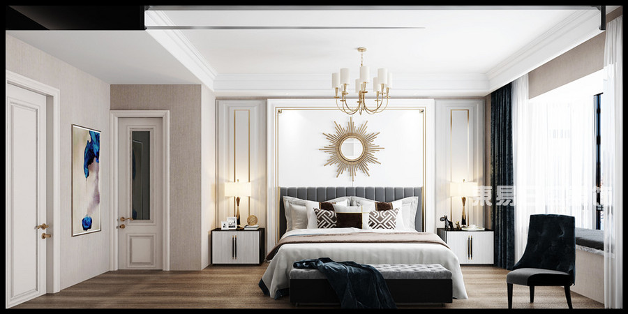 龙源新城-163平米-卧室-欧式风格-装修效果图