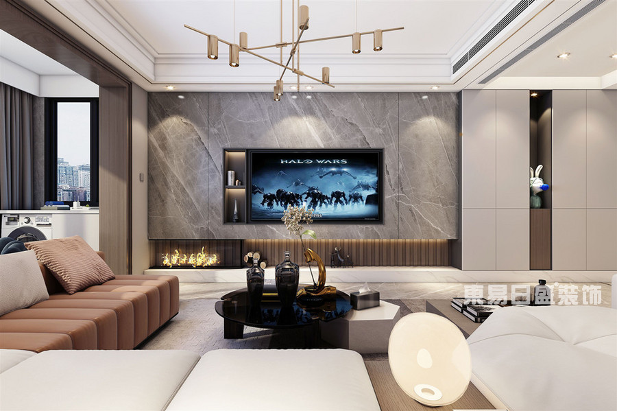 确山香山一品-136平米-客厅-现代简约-装修效果图