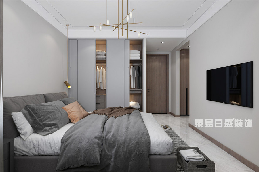 建业十八城-116平米-卧室-现代简约-装修效果图
