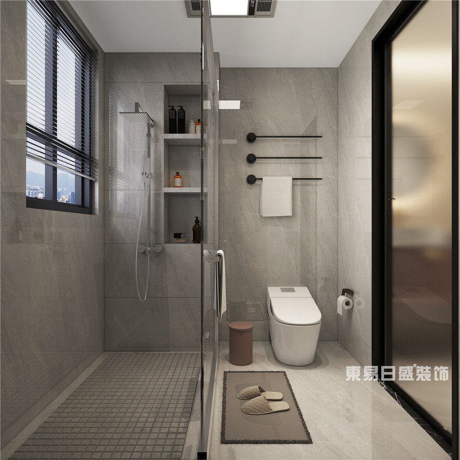 尚善雅居-118平米-卫生间-现代简约-装修效果图