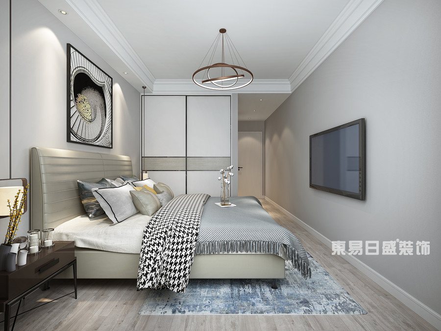 桂林四室三厅两卫157㎡现代风格：主卧室装修设计效果图