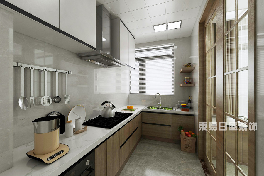 灏园-三室两厅装修147平米现代简约风格-厨房装修效果图