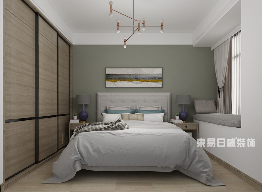 灏园-三室两厅装修147平米现代简约风格-卧室装修效果图