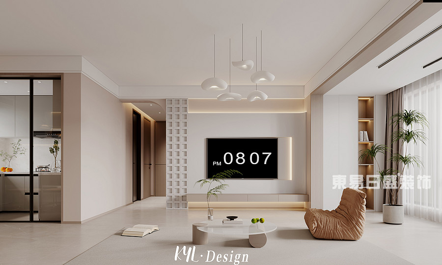 世和府-122平米-客厅-现代简约-装修效果图