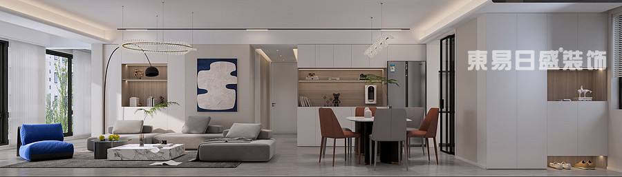 世和府-136平米-客厅-现代简约-装修效果图