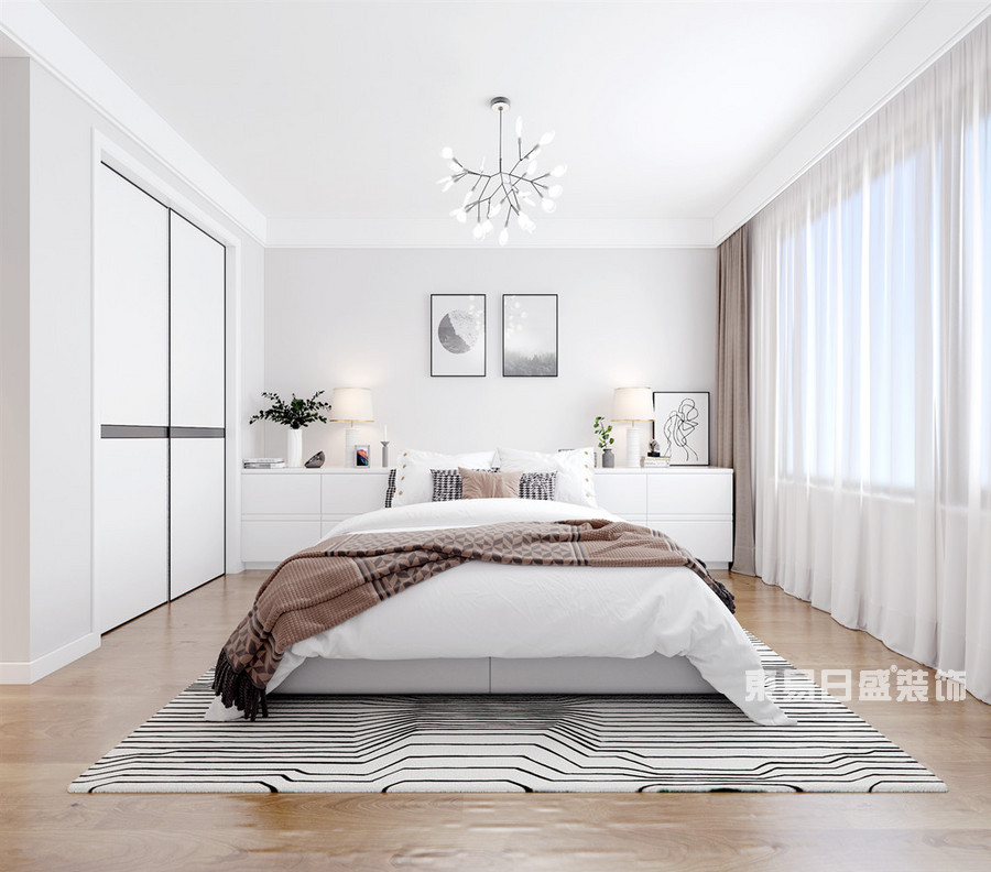 置地弘润山-126平米-卧室-现代简约-装修效果图