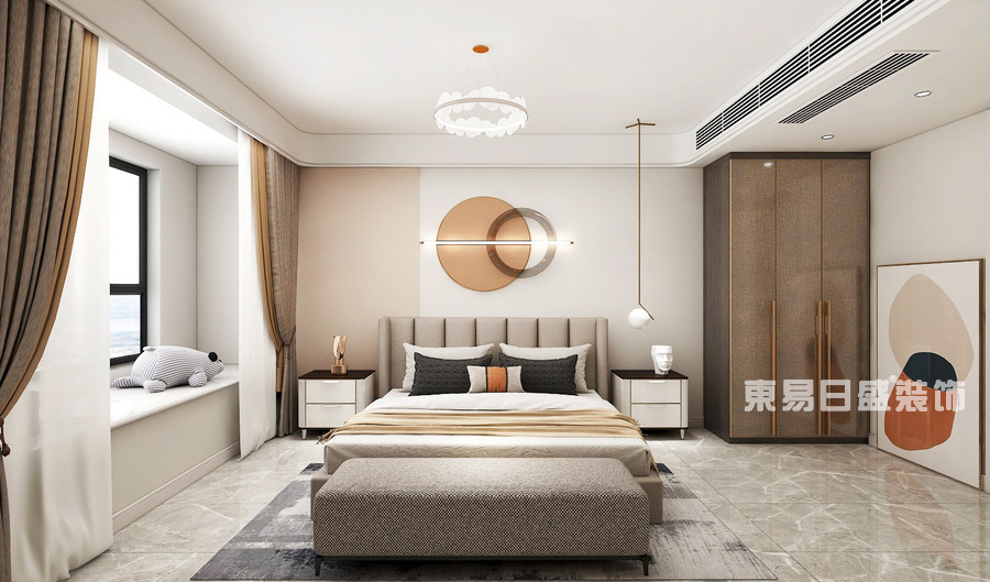 君悦府-132平米-卧室-现代简约-装修效果图
