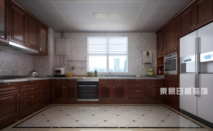 浮来春公馆四居室230平米-中式装修风格-厨房效果图