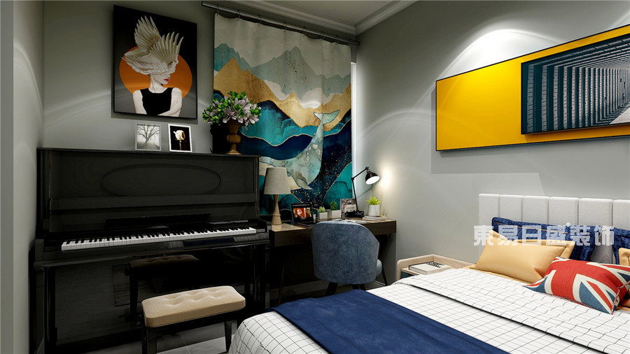 玫瑰苑-148平米-卧室-现代简约-装修效果图
