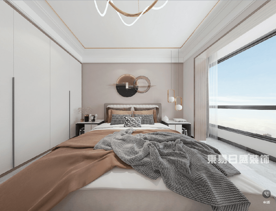 爱克首府-146平米-卧室-现代轻奢-装修效果图