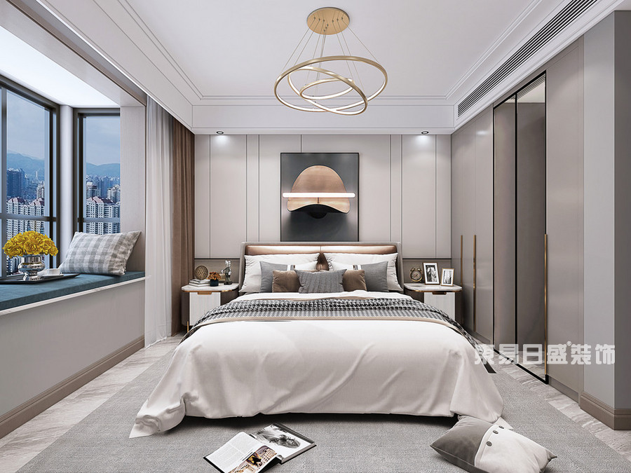 明珠港湾-123平米-卧室-现代简约-装修效果图